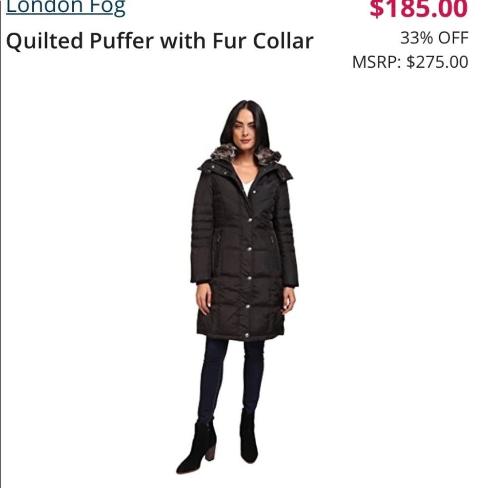 London Fog puffer Jacket